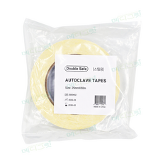더블세이프 소독테이프 스팀 25mm x 50m(1인치) Steam Autoclave Tapes 인디케이터, 1개, 스팀 1인치