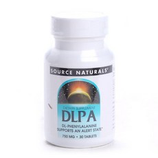 SOURCE NATURALS DLPA腦部保健錠 750mg, 30 件, 1個