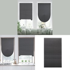 마켓보스야 붙이는 셀프 블라인드 90x240cm 일반형 그레이 거실블라인드