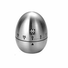 不銹鋼蛋型機械廚房計時器 德國技術 學習神器, 1個, 不銹鋼計時器【1個】
