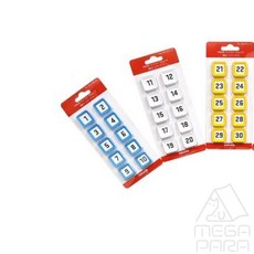 미니파라 숫자 자석 세트 청 21-30 자석글자