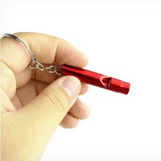 아이 위험 신호 경보 열쇠 가방 고리 호루라기 소형