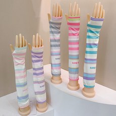 防曬袖套冰袖女夏季可愛學生多巴胺防紫外線護臂手套袖子, 1雙不挑色, 1個