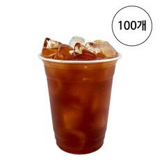 PET 페트 14온스 92파이 아이스컵 투명 플라스틱 컵, 1세트, 100개, 410ml