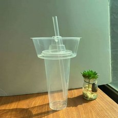 투명 콜팝 컵 푸드트럭 용기 100개 세트 야구장, U01KT1WNHGJKC1E5HCAJM7ZREH-041, AO. 500ml 투명볼+700ml컵+빨대 100세트