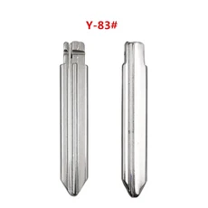 호환 10pcs KEYDIY KDVVDI/JMD 83 교체용 금속 미절단 빈 플립 접이식 원격 키 블레이드 시트로엥 SX9 자, 01 NO.83