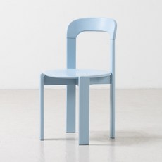 레이븐 빈티지 우드 디자인 인테리어 카페 의자, 2개, 스카이블루