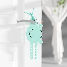 OiRA 도어스토퍼 꽃게 문닫힘방지 한 세트(4개), 1개, 민트