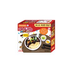 도너랜드 미니어쳐 중식 mini 클레이 놀이 No25 짜장면 만들기, 혼합 색상, 95g, 5세트