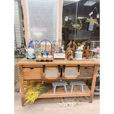 【Eze Art Deco】法式鄉村LOFT工業風餐廳收納櫃，台灣出貨，多功能儲物櫃，餐廳家具, 1個