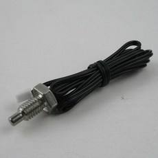【AI電子】T111 M8螺紋不銹鋼溫度感測器 10K熱敏電阻 溫控器感溫專用探頭 精準測溫 耐用防腐蝕, 1個, 1M