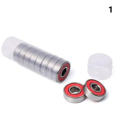 이중 차폐 소형 고탄소강 단일 열 볼 베어링 ABEC-9 깊은 홈 608RS 608-2RS 8x22x7mm 10, red, 1개