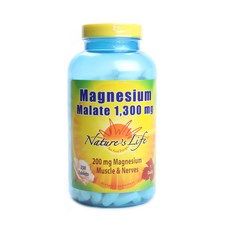 Nature's Life 鎂蘋果酸鹽 1300mg 錠, 250入, 1個, 250錠