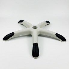 가구바퀴 회전 의자 다리 교체 나일론 체어용, 의자 다리 30cm+흑백 바퀴 5개