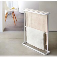 스탠드 수건걸이 무타공 철제 행거 분리형 타월걸이 심플 블랙, 골드