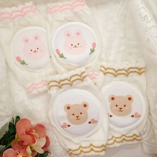 아리스랩 아기 무릎보호대 2종 세트, 1세트, 곰돌이+토끼