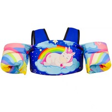 2-6歲寶寶救生衣浮力衣手臂圈，兒童游泳裝備，安全舒適，游泳輔助，多重保護，學習游泳必備, 沉睡獨角獸, 1個