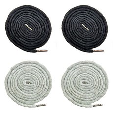 (4개세트) 140cm 원형 후드끈 바지끈 후드티 끈 츄리닝 허리끈 철팁 스트링 35색상, 2색혼합(블랙/블랙/멜란지그레이/멜란지그레이), 1개