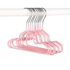 寵家運動收藏鋪 新款衣架 幹濕兩用寵物狗狗貓咪小衣架 晾衣架兒童寶寶防滑不銹鋼無痕, 粉色,20個裝【限時限量】, 1個