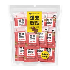 네츄럴코어 캣쵸 대용량 고양이간식, 참치, 10g, 24개 참치, 10g, 24개