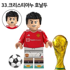 핸드브릭 팩토리 커스텀 미니브릭 피규어 축구선수 피파 싸커 플레이어 호환 블록호환, 33. 크리스티아누 호날두