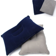 캠핑용 베개 에어 여행 경량 휴대용 베개 텐트용 야외용 피크닉 인체공학 부드러운 컴팩트 사무실 목베개, 네이비