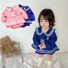 寶寶海軍風包屁裙 春秋款