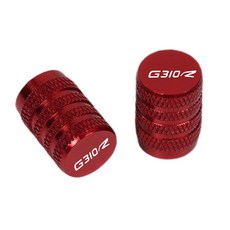 BMW G310R 2016 2017 2018 2019 2020 2021 G310-R G310 R 2PCS 오토바이 타이어 밸브 캡 휠 타이어 커버 CNC 알루미늄 합금, Red