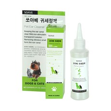 쏘아베 귀세정제 120ml×2개 애견귀청소 고양이귀청소, 4개, 120ml