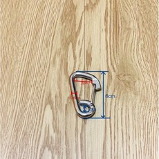 潛鯨 登山扣 D形扣環 掛扣 簡易, 小-6cm,不鏽鋼材質, 1個