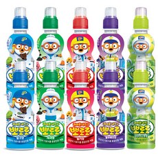 뽀로로 어린이 음료수 혼합10개(밀크2+딸기2+사과2+블루베리2+샤인머스캣2), 235ml, 1세트