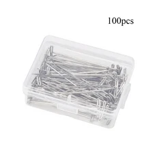 T 바늘 봉제 퀼팅 핀 봉제 뜨게 핀 뜨게 크로셰 바느질 바느질 도구 27mm 32mm 38mm 45mm 51mm 53mm, 03 100pcs, 05 53mm, 01 빠른