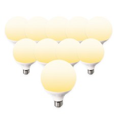 라인라이팅 LED 샤인 숏볼구 12w, 10개, 전구색