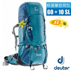 【德國 Deuter】AIRCONTACT 輕量登山背包 60+10 SL 專為女性設計 3320416