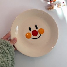 卡通麵包超人碗 傢用個性大容量 帶蓋陶瓷泡麵碗 帶手柄防燙 童趣小熊杯子 麵包人飯碗, 麵包人盤子, 1個