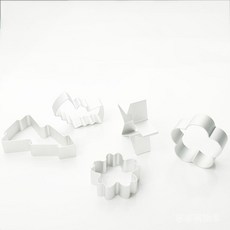 鋁合金餅乾模具 鳳梨酥切模 聖誕節曲奇餅乾模 復活節餅乾模 烘焙工具, 1個, 椭圆,银灰色