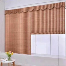 대나무 롤스크린 햇빛 차단 가정용 인테리어 칸막이 커튼