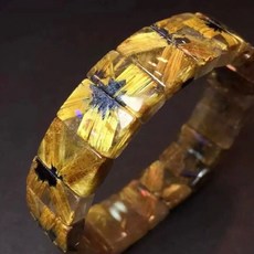 金富發5A珍罕鈦晶花手排顆顆帶根雙雙對花