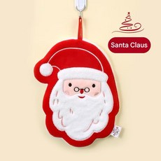 크리스마스 걸이형 손타올 속건 물 흡수 욕실 주방 손 닦기 펜던트 선물, 1개, santa claus