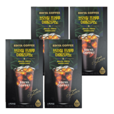 이디야 브라질 프레투 아메리카노, 4개, 100개입, 1g