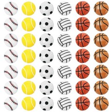 2 주얼리 제작용 스포츠 참 42개 다양한 볼 플랫 백 세트 레진 비즈 팔찌 축구 배구 테니스 야구 농구 DIY 공예 스크랩북용, 2 주얼리 제작용 스포츠 참 42개, 다양한 볼 플랫