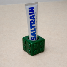 무드릭스 릭스 세라믹 레고 칫솔꽂이/칫솔홀더, 1구 그린, 1개