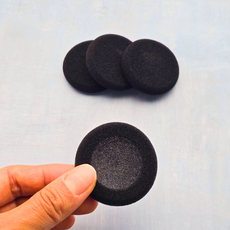 오토바이 헬멧 세나 포팩트 범용 블루투스 스피커 솜 헬멧 이어폰 솜, 블랙, 오토바이 헬멧 스피커 솜