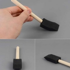 폼브러쉬 스폰지 페인트붓 문틀 몰딩 솔 2.5cm