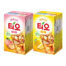 동서 티오 복숭아아이스티 레몬아이스티 세트, 1세트, 18개입, 234g