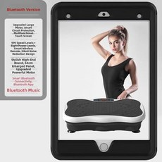 스마트 지방 연소 기계 다리 피트니스 기기 체중 감량 리모컨 진동, 19. 흰색 터치스크린 블루투스 모델, 기본