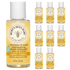버츠비 내추럴 어린이 샴푸 & 워시 올인원클렌저 티어 프리, 9개, 50ml