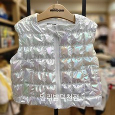 밀리밤 뉴코아덕천점 26봄신상 mlvw26s50 밀리 구름 퀼팅 패딩조끼