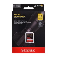 SANDISK Extreme PRO 專業攝影錄影記憶卡，高速SDXC UHS-I U3 V30規格，128G/256G大容量可選, 1個, 128G, 128GB
