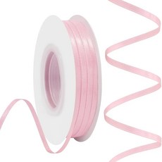 리에본 포장 리본끈 선물포장 얇은 리본, 1개, 43m, 핑크
